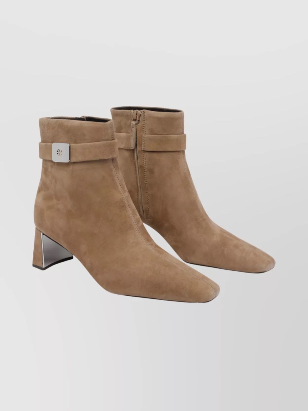 Tory Burch Georgia T Monogram Suede Ankle Boots
